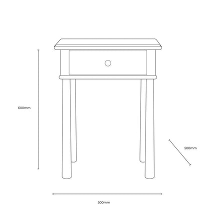Gallery Wycombe Black Oak Nightstand – view 2