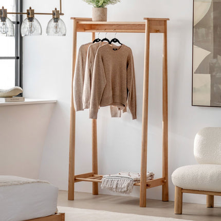 Gallery Wycombe Natural Oak Open Wardrobe