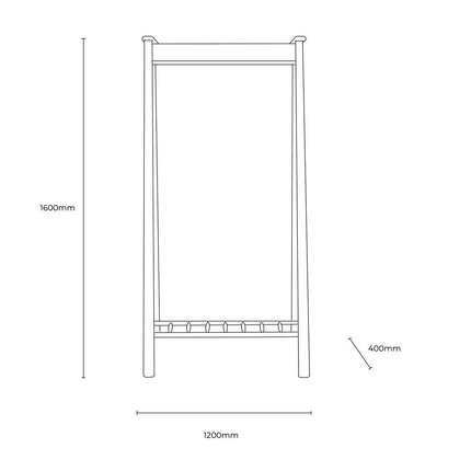 Gallery Wycombe Natural Oak Open Wardrobe – view 2