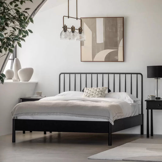 Gallery Wycombe Black Oak Bed Frame in 2 Sizes