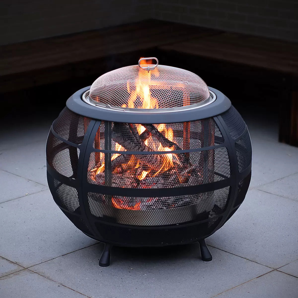 Northwest Sourcing Sphere Wood Burning Fire Pit + Cover