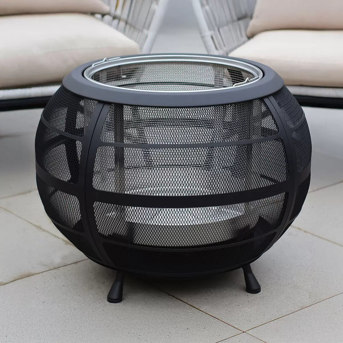 Northwest Sourcing Sphere Wood Burning Fire Pit + Cover