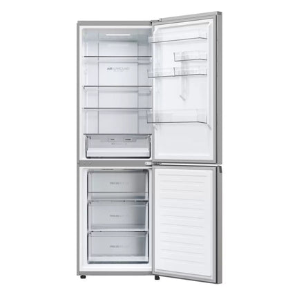 Haier HDW3618DNPD(UK) 60cm Free Standing Fridge Freezer Premium Inox D Rated