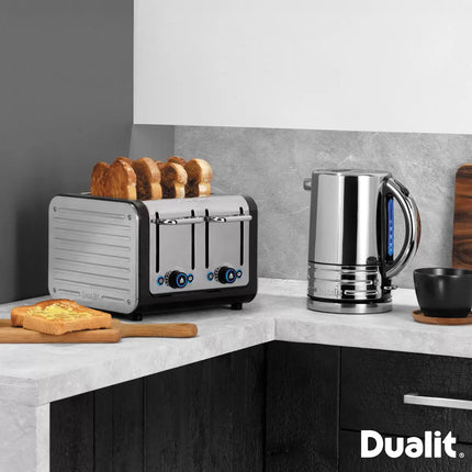 Dualit Architect Kettle & 4 Slot Toaster, Matt Black