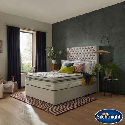 Silentnight AirMesh® 3000 Pocket Boxtop Mattress & Sandstone Divan in 4 Sizes