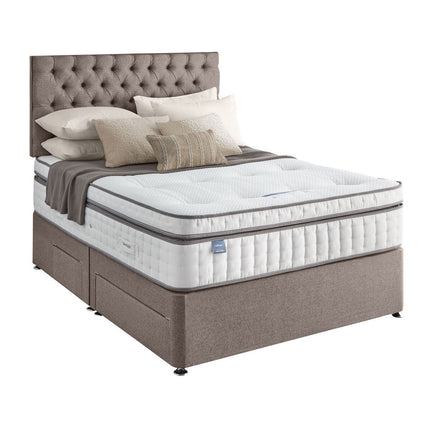 Silentnight Continental Divan Base with Eden Headboard in 2 Colours & 3 Sizes – view 3