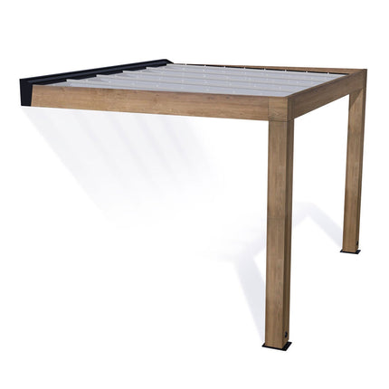 Palram Canopia Helsinki 9ft 10" x 11ft 2" (3m x 3.4m) Cedar Wood Patio Cover – view 8