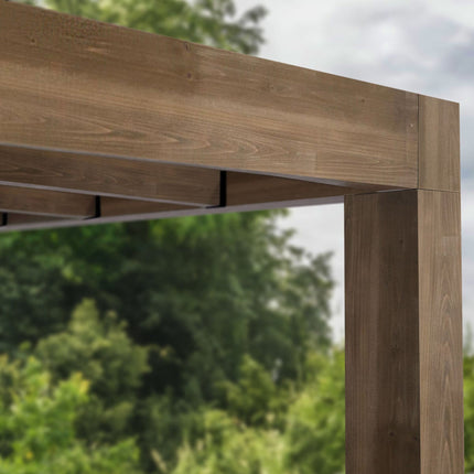 Palram Canopia Helsinki 9ft 10" x 17ft 7" (3m x 5.35m) Cedar Wood Patio Cover – view 6