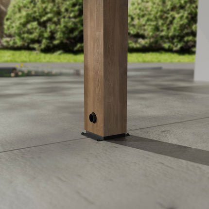Palram Canopia Helsinki 9ft 10" x 21ft 10" (3m x 6.65m) Cedar Wood Patio Cover – view 4