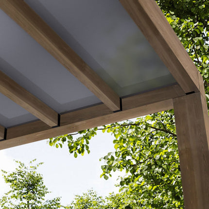 Palram Canopia Helsinki 9ft 10" x 28ft 3" (3m x 8.6m) Cedar Wood Patio Cover – view 3