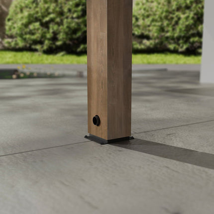 Palram Canopia Helsinki 9ft 10" x 28ft 3" (3m x 8.6m) Cedar Wood Patio Cover – view 4