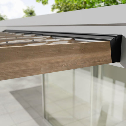 Palram Canopia Helsinki 9ft 10" x 28ft 3" (3m x 8.6m) Cedar Wood Patio Cover – view 7