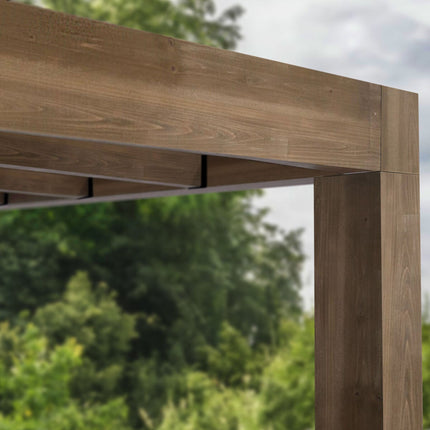 Palram Canopia Helsinki 9ft 10" x 28ft 3" (3m x 8.6m) Cedar Wood Patio Cover – view 6