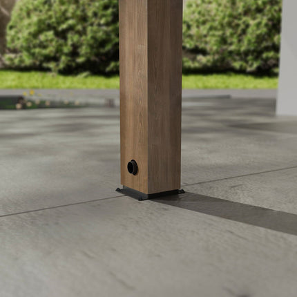 Palram Canopia Helsinki 9ft 10" x 32ft 6" (3m x 9.9m) Cedar Wood Patio Cover – view 4