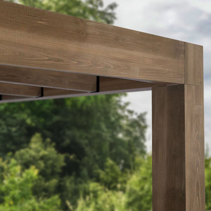 Palram Canopia Helsinki 9ft 10" x 32ft 6" (3m x 9.9m) Cedar Wood Patio Cover – view 6