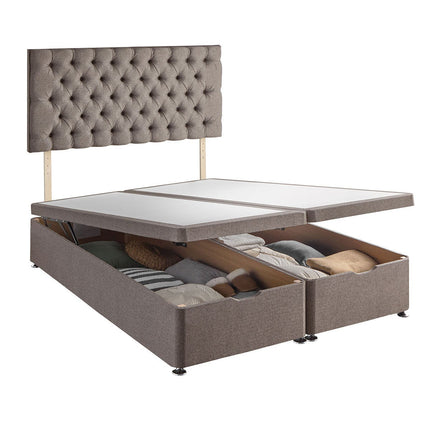 Silentnight Full Ottoman Divan Base with Eden Headboard in 2 Colours & 3 Sizes – view 4