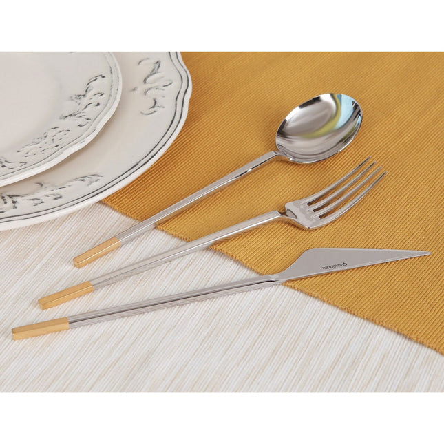Golden Bell 18/10 Stainless Steel Cutlery Set, 24 Piece