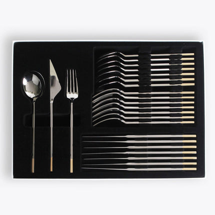 Golden Bell 18/10 Stainless Steel Cutlery Set, 24 Piece – view 4