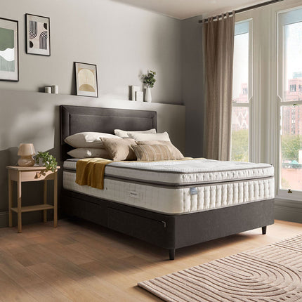 Silentnight Velvet 4 Drawer Divan Base with Malvern Headboard in 3 Colours & 3 Sizes – view 5