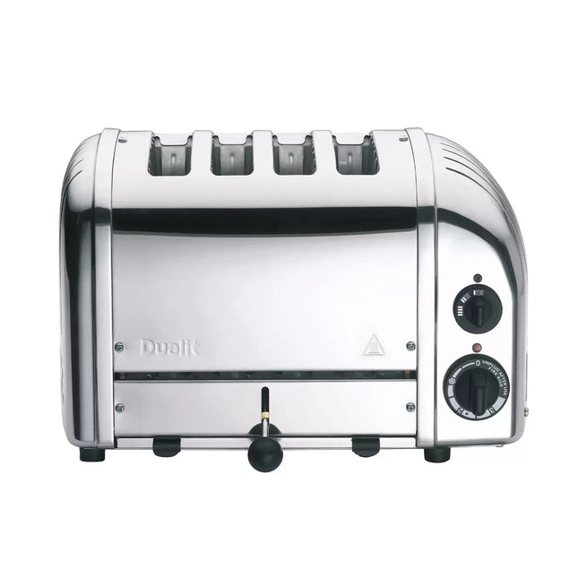 Dualit Classic 4 Slot Toaster With Sandwich Cage, Polished Stainless Steel