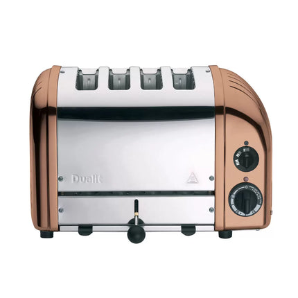 Dualit 4 Slot Classic Toaster With Sandwich Cage in Copper Spray Finish