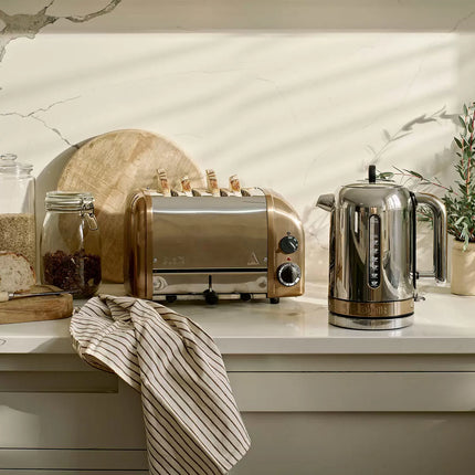 Dualit 4 Slot Classic Toaster With Sandwich Cage in Copper Spray Finish