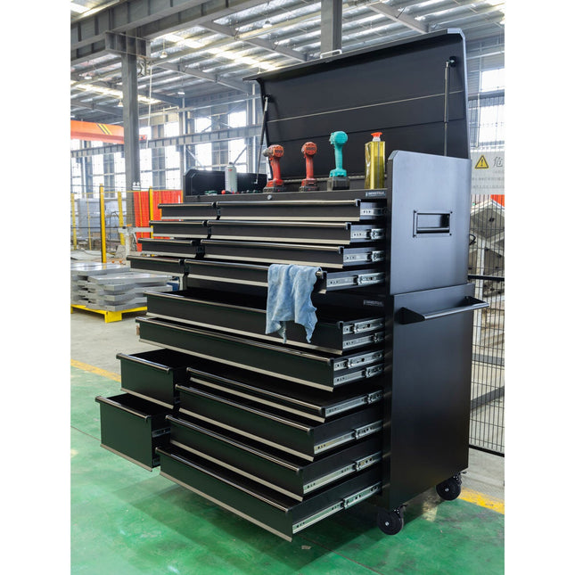 Hilka 55" (140cm) Industrial 16 Drawer Tool Trolley and Chest – view 2