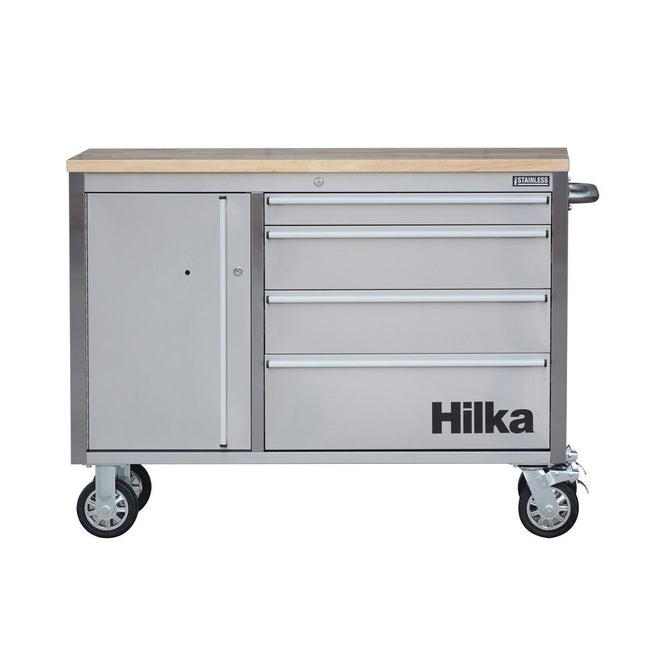 Hilka 48" (122cm) 4 Drawer Stainless Steel Tool Cabinet – view 2
