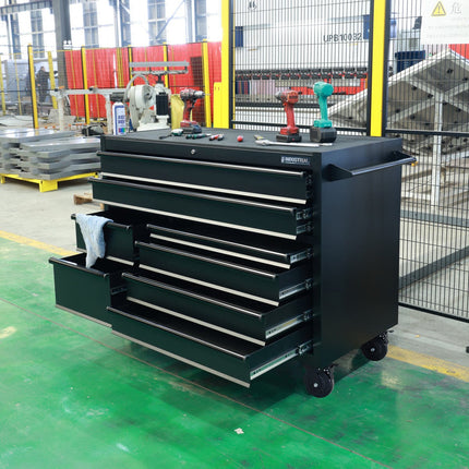 Hilka 55" (140cm) Industrial 8 Drawer Tool Trolley – view 6