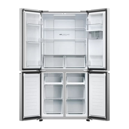 Haier Series 3 HCR3818EWMM Multi Door Fridge Freezer, E Rated in Inox