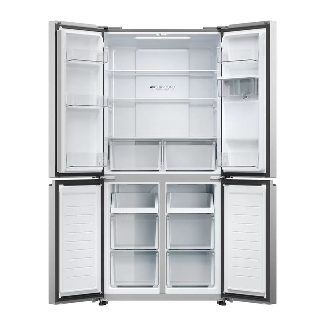Haier Series 3 HCR3818EWMM Multi Door Fridge Freezer, E Rated in Inox