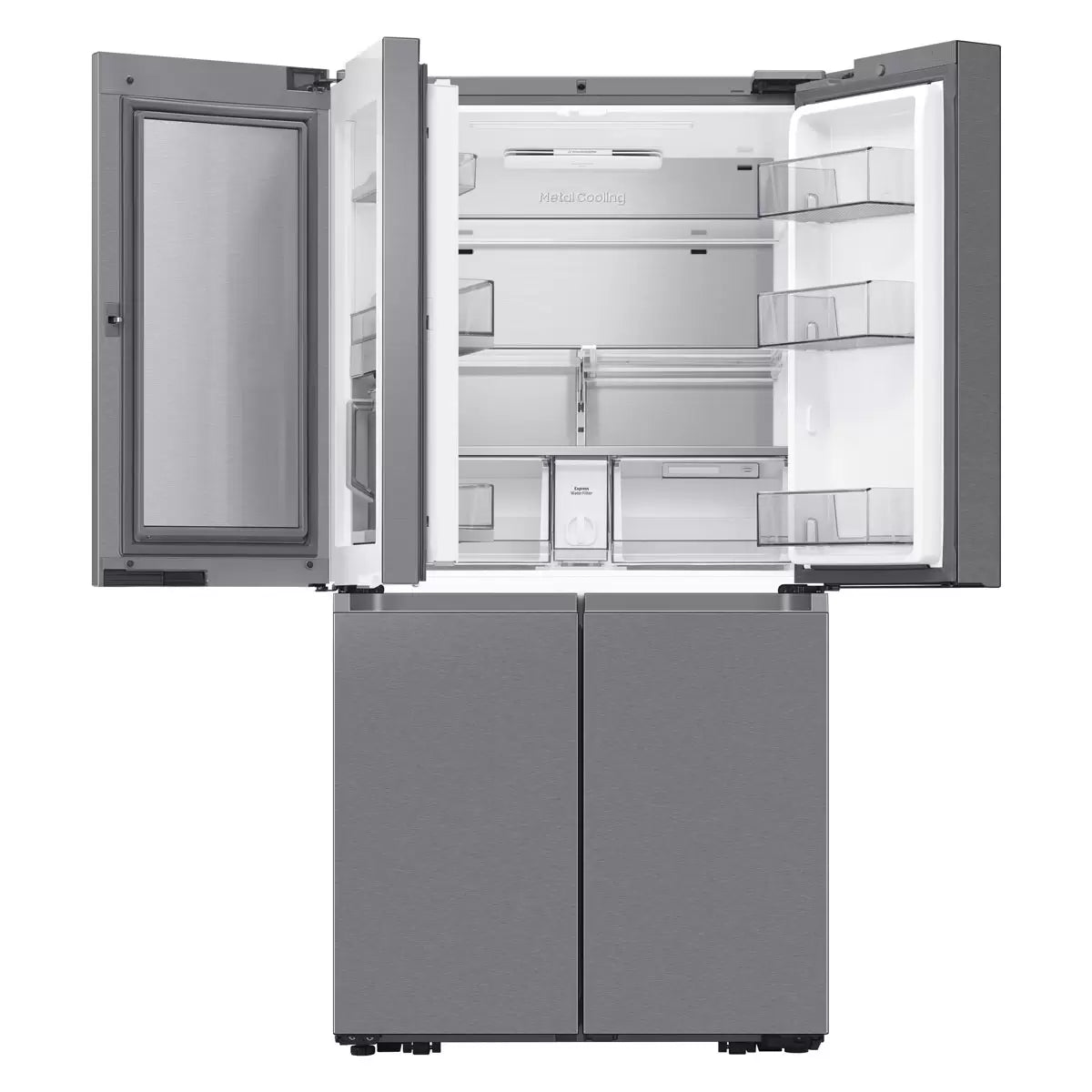 Samsung Family Hub RF65DG9H0ESREU, Multidoor Fridge Freezer, E Rated in Silver