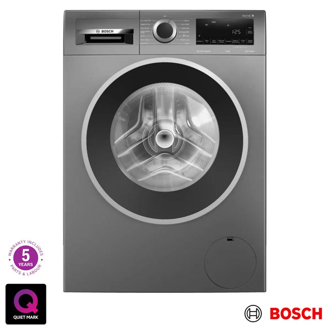 Bosch WGG244ZCGB Series 6, 9kg Washing Machine, A Rated in Graphite