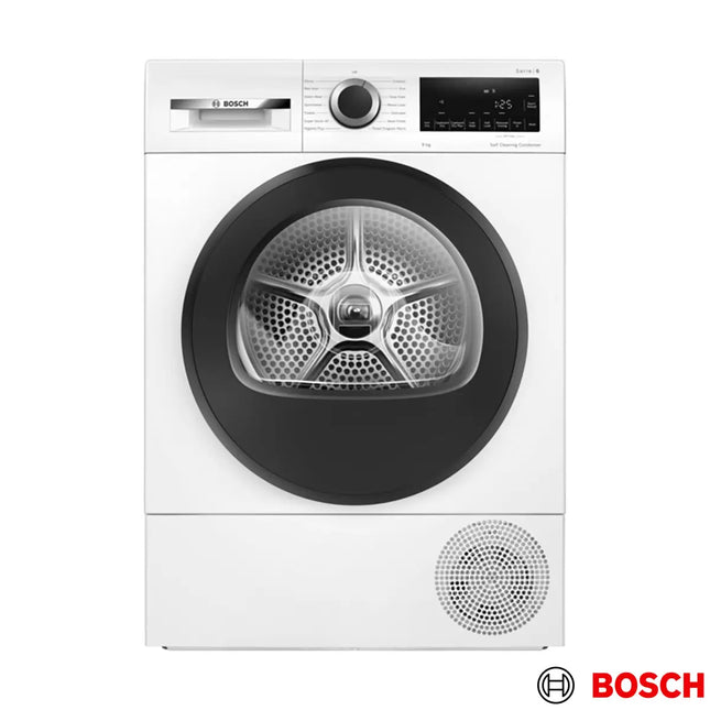 Bosch WQG24502GB Series 6, 9kg Heat Pump Tumble Dryer, A+++ Rated in White