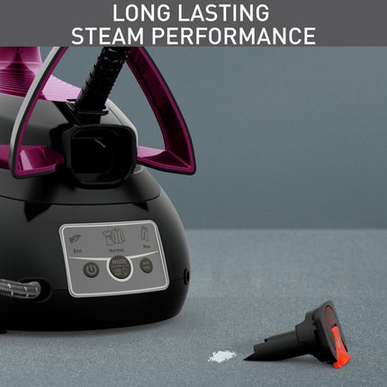 Tefal SV8154G0 Express Vision Steam Generator in Black/Purple – view 4
