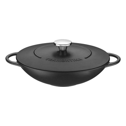 Tramontina Enameled Cast Iron Wok, 32cm / 5.0L – view 4