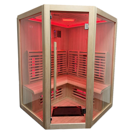 Insignia Luxury 4 Person Far Infrared Quadrant Indoor Sauna