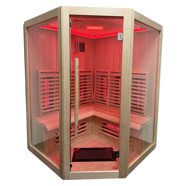 Insignia Luxury 4 Person Far Infrared Quadrant Indoor Sauna