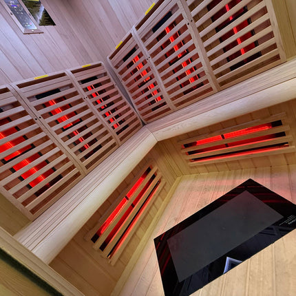 Insignia Luxury 4 Person Far Infrared Quadrant Indoor Sauna – view 4