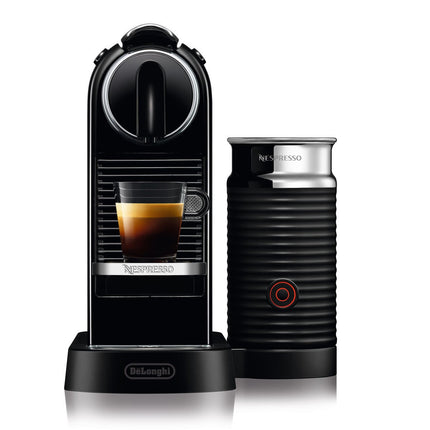 Nespresso by De'Longhi Citiz Capsule Coffee Machine & Aeroccino Milk Frother, Black – view 2