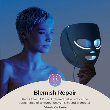 Shark FW312UK CryoGlow Under-Eye Cooling & LED Anti-Ageing & Blemish Repair Mask in Blue Frost – view 4
