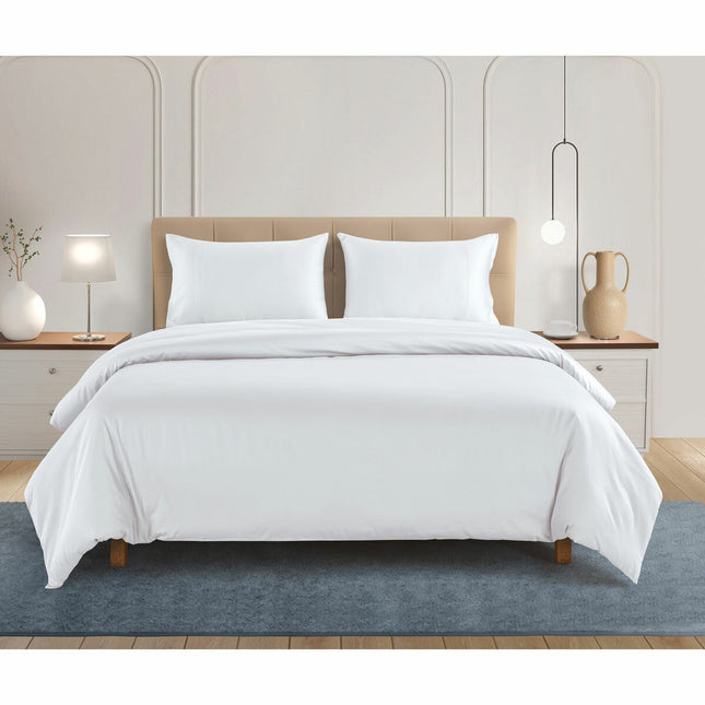 Welhome 500 Thread Count Lyocell Cotton Blend Duvet Set in 3 colours, Double