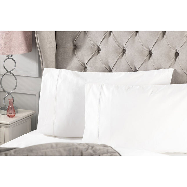 Belledorm Pure Egyptian Cotton Sateen 1000 Thread Count Bedding Bundle in 4 sizes, White – view 2