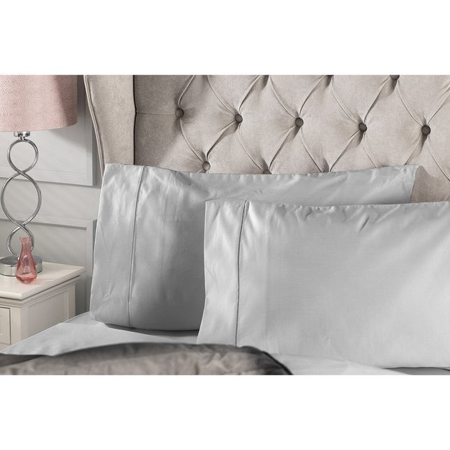 Belledorm Pure Egyptian Cotton Sateen 1000 Thread Count Bedding Bundle in 4 sizes, Platinum – view 2