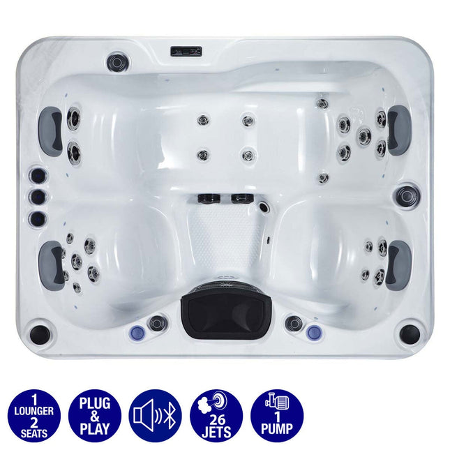 The Wellness Co Relax 1 26-Jet 3 Person Hot Tub - Delivered and Installed
