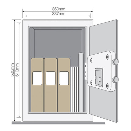 Yale Maximum Security Professional Safe with Electronic Lock, 49.8 Litres – view 5