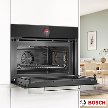 Bosch Series 8 CMG7241B1B, Compact Oven with Microwave Function in Black – view 2
