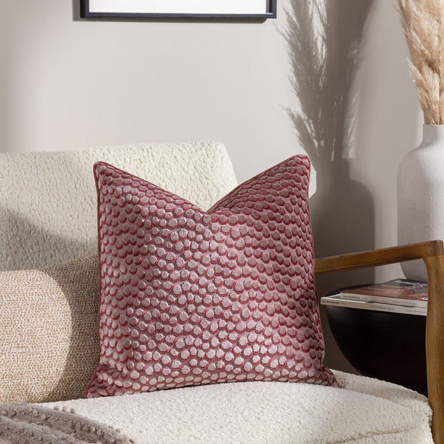 Furn Lanzo Velvet Feather Fill Cushion 2 Pack in 3 Colours, 45 x 45 cm – view 2