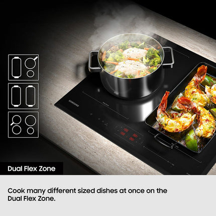 Samsung Series 5 NZ64B5066KK, Slim Fit Induction Hob with Dual Flex Zone – view 5