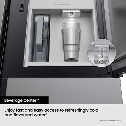 Samsung Series 9, RF65DG960ESREU Smart Multi Door Fridge Freezer, E Rated in Silver – view 6